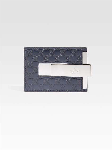 gucci money clip card case|Gucci money clip wallet blue.